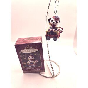 Hallmark Keepsake Ornament Childs Third Christmas 2001 Panda On Peppermint Expre